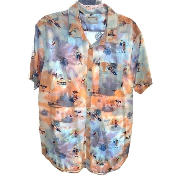 Billabong mens Hawaiian shirt, size XXL (tailored fit/stretch), 100% cotton - Picture 3 of 7